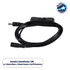 GloboStar® 70682 Καλώδιο Διακόπτης ON/OFF DC 12-24V 180cm από Jack Male 2.1x5.5mm σε Female 2.1x5.5mm Μαύρο L185 x W1.9 x H1.5cm - ledmania.gr