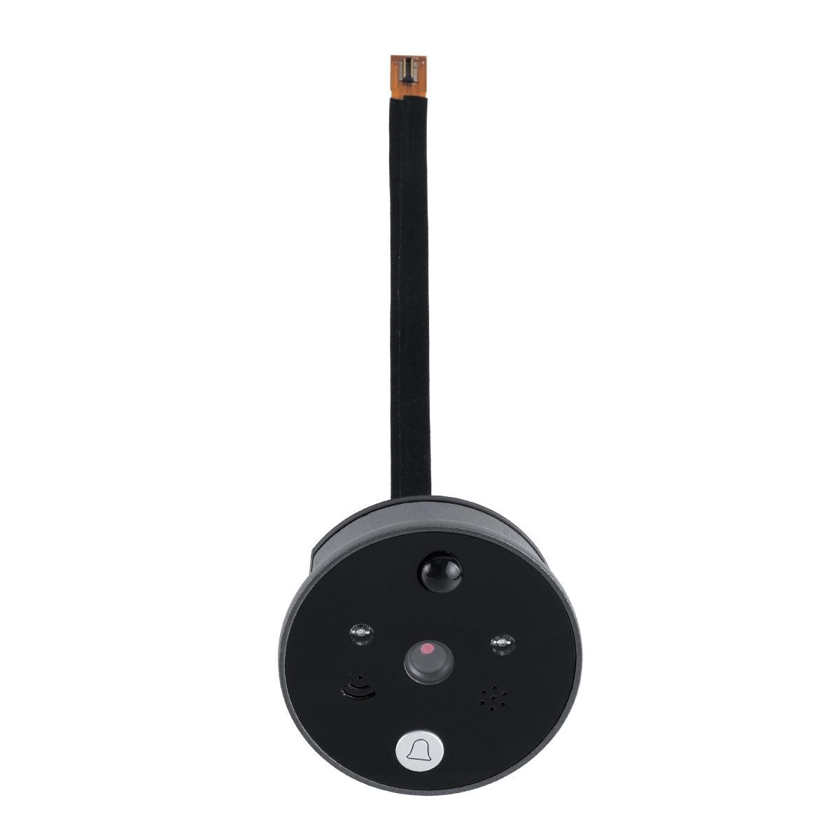 GloboStar® 86017 Ψηφιακή Έξυπνη Camera Εξώπορτας 90° Μοιρών με Έγχρωμη Οθόνη 2.8" Inches - Νυχτερινή Όραση με LED IR - Κουδούνι - Εσωτερική Μνήμη Αποθήκευσης - Λειτουργεί με 4 Μπαταρίες AAA - ledmania.gr
