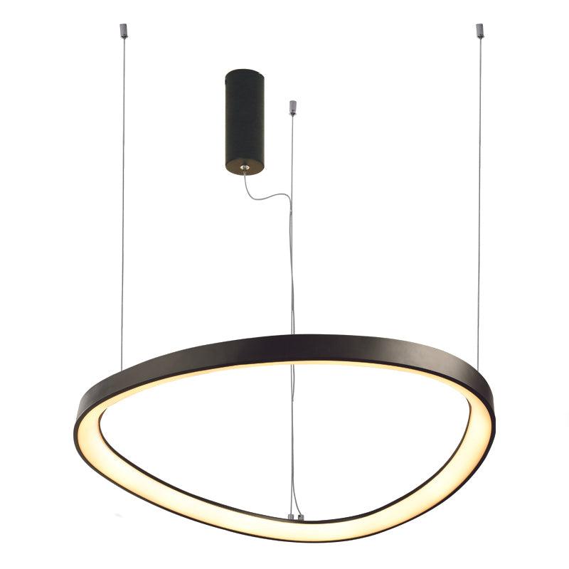 ΦΩΤΙΣΤΙΚΟ ΟΡΟΦΗΣ ΚΡΕΜΑΣΤΟ LED 74W 3000K 6500LM Φ80CM ΜΑΥΡΟ - ledmania.gr