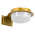 GloboStar® KIARA 60401 Μοντέρνο Φωτιστικό Τοίχου - Απλίκα Καθρέπτη Μπάνιου με 3 Τρόπους Τοποθέτησης LED 5W 560lm 120° AC 220-240V IP44 Μ10 x Π13 x Υ3cm - Φυσικό Λευκό 4500K - Χρυσό - ledmania.gr