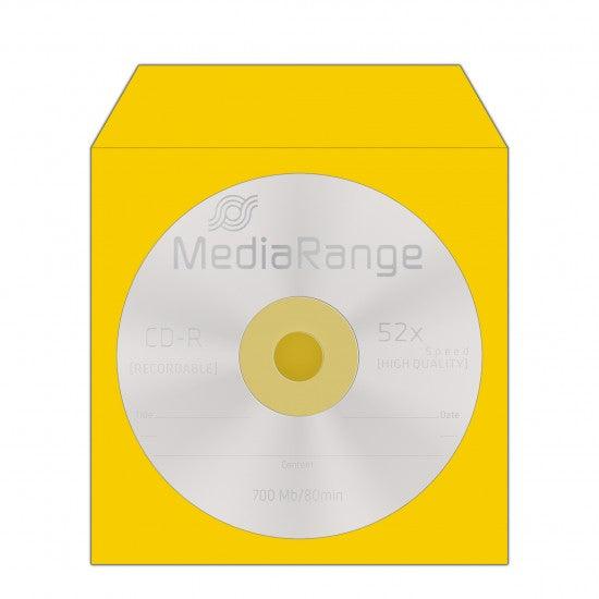 MediaRange Paper Sleeves for 1 Disc Assorted Colours 100 Pack (MRBOX67) - ledmania.gr