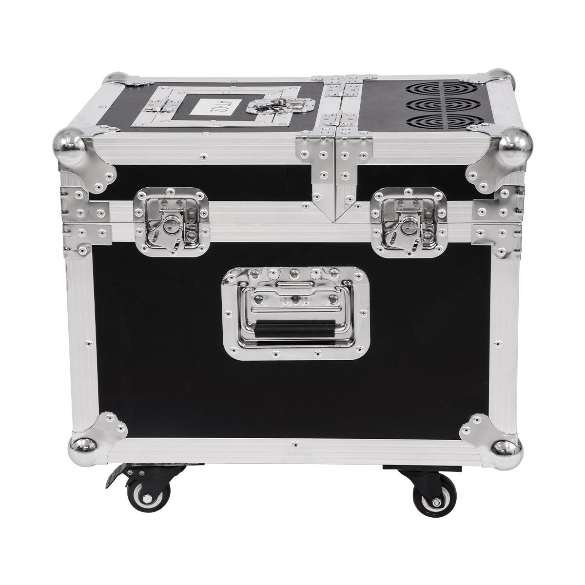 GloboStar® 51170 MERMAID Επαγγελματική Επιδαπέδια Μηχανή Double Haze Machine - Διπλού Εφέ Ομίχλης-Νέφωσης 600W AC 220V-240V DMX512 Display on Body & Ασύρματο Χειριστήριο σε Flight Case - Μαύρο - L49.5 x W38 x H45cm - ledmania.gr