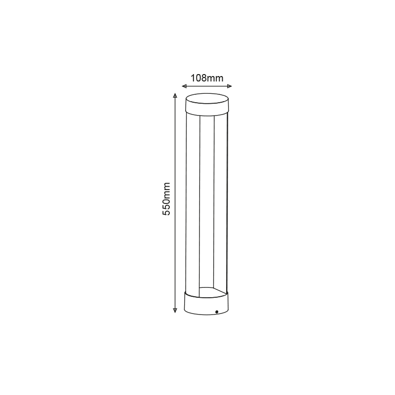 ^LED COB POST LUMINAIRE 9W 200LM 79° 230V AC 3.000K DARK GREY CRI80 IP54 30.000HRS - ledmania.gr