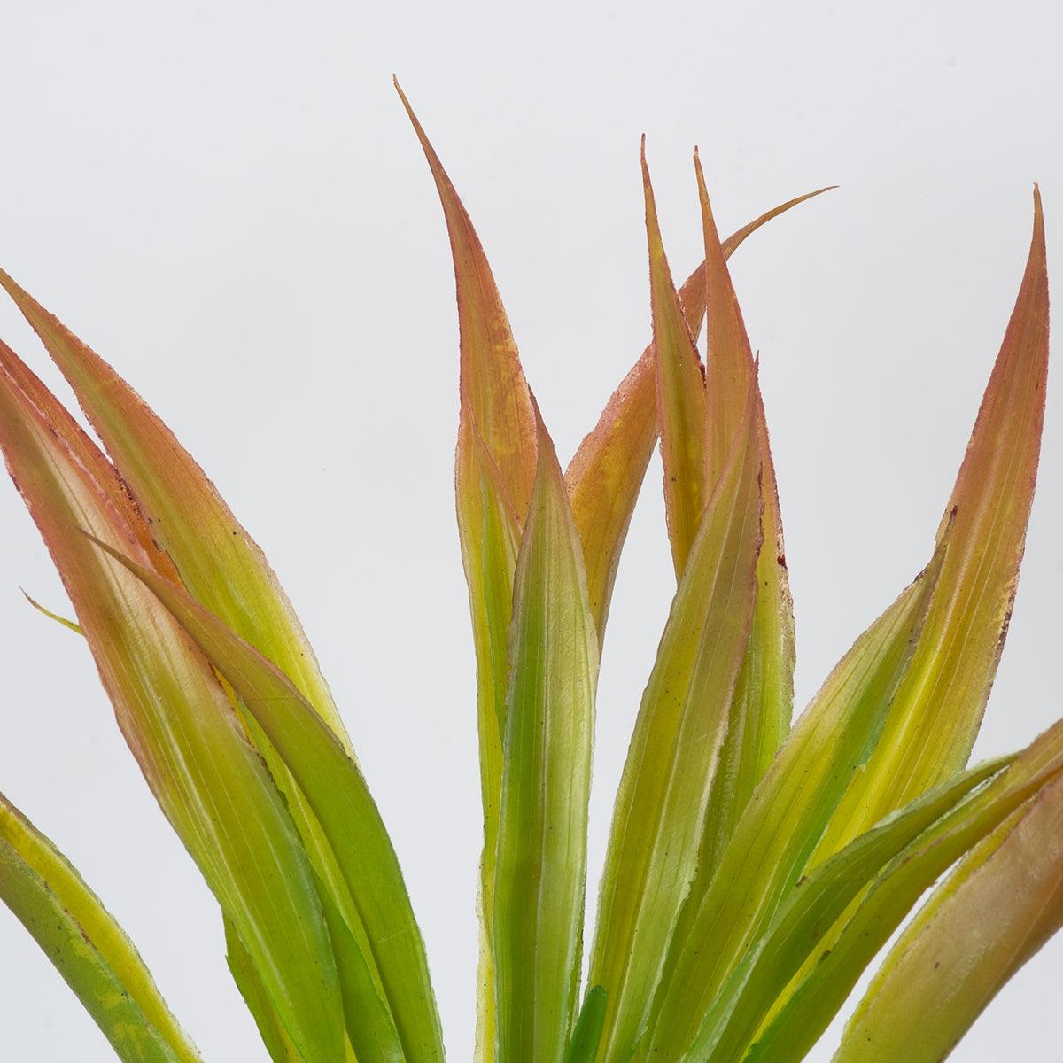 GloboStar® CORDYLINE 78229 Τεχνητό Φυτό Κορδιλύνη - Μπουκέτο Διακοσμητικών Φυτών - Κλαδιών με Φύλλωμα Πράσινο - Κόκκινο Υ34cm - ledmania.gr