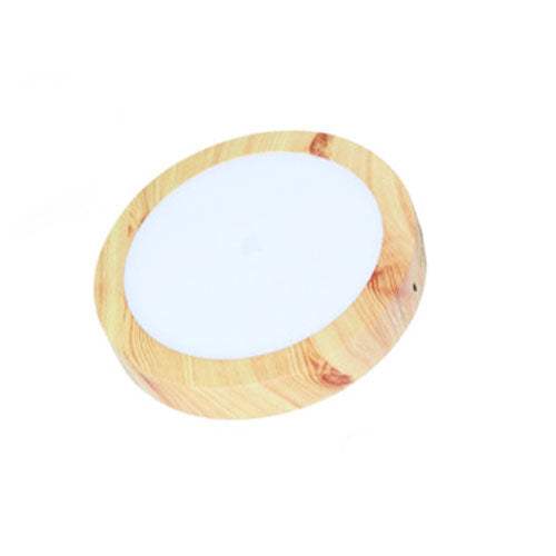 Led Panel Επιφάνειας 20w Στρογγυλό - Ξύλου - ledmania.gr