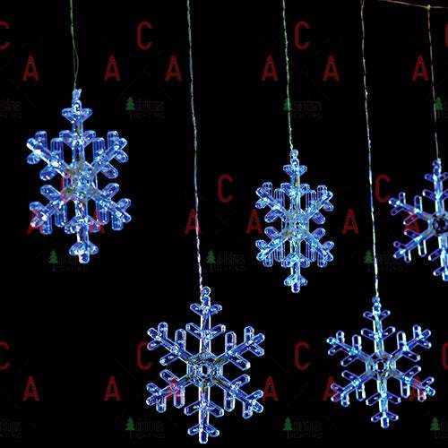 SNOWFLAKE ICICLE» 120 CW LED ΒΡΟΧΗ, 30/50CM, ΑΝΤΑΠΤ(31V)ΣΤΑΘΕΡΑ, ΕΠΕΚΤ(ΜΑΧ 3)IP44, 3m ΔΙΑΦ. ΚΑΛ. - ledmania.gr